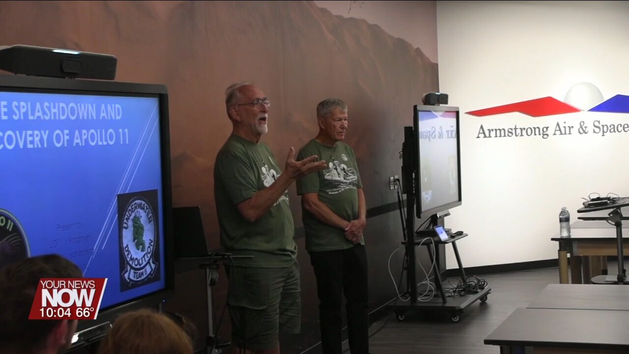 Two of the U.S. Navy Frogmen who retrieved Apollo 11 astronauts tell their story at Armstrong Air & Space Museum